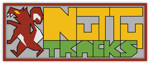 The Nutty Tracks logo — a stylized red running creature beside the Nutty Tracks wordmark
